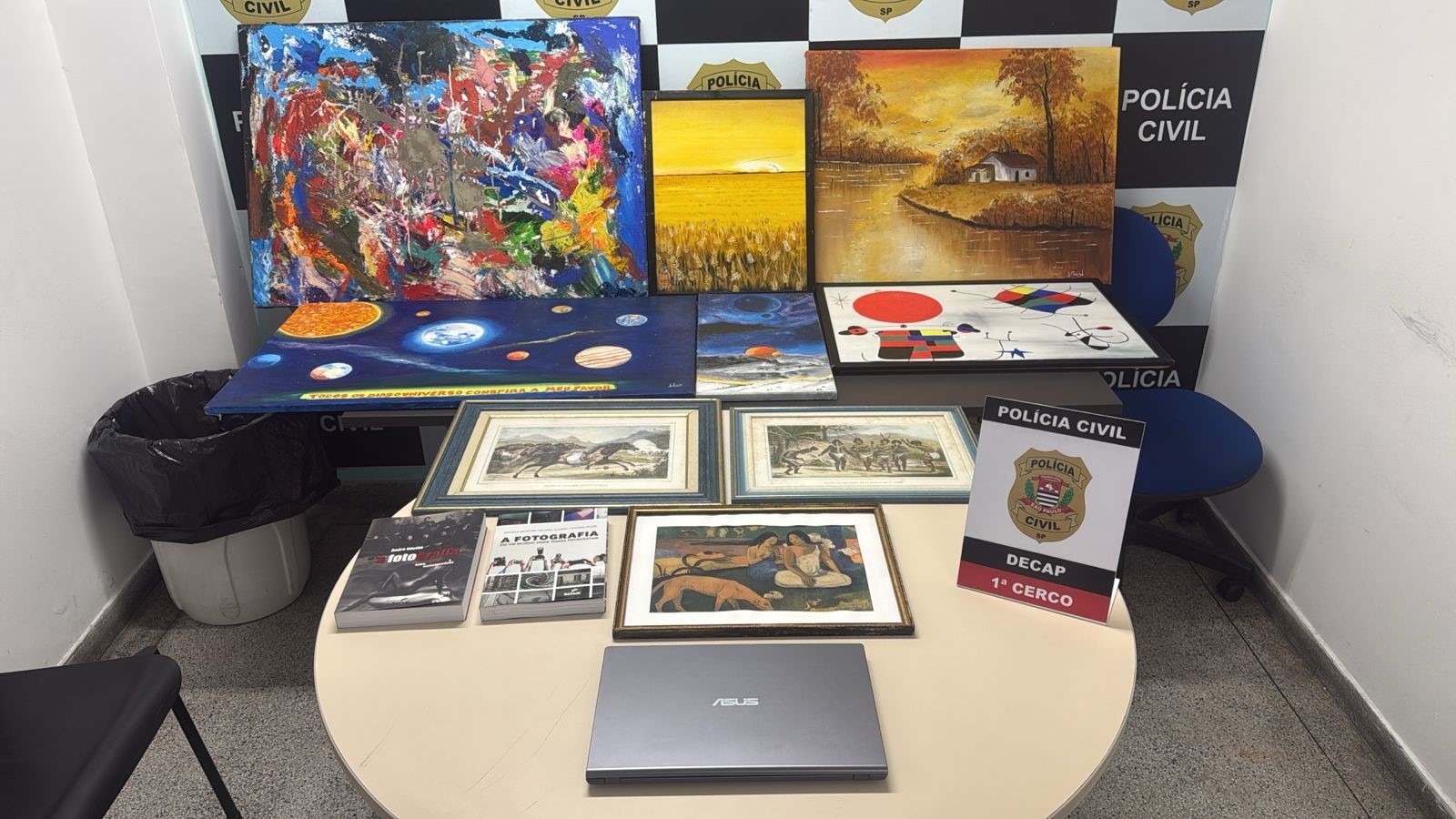 POLÍCIA CIVIL BUSCA ENVOLVIDOS EM ROUBOS DE OBRAS DE ARTE