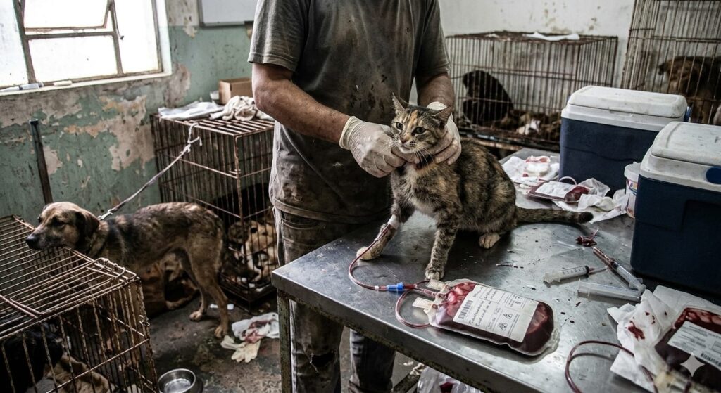 SANGUE ANIMAL ESTÁ SENDO COLETADO DE QUALQUER , SEM RASTREIO E COM RISCO DE CONTAMINAÇÃO EM MASSA E MORTE